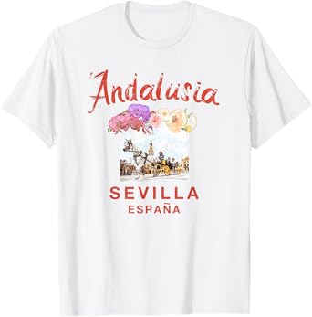 SPAIN Seville Sevilla ESPANA Andalusia Graphic Vintage T-Shirt