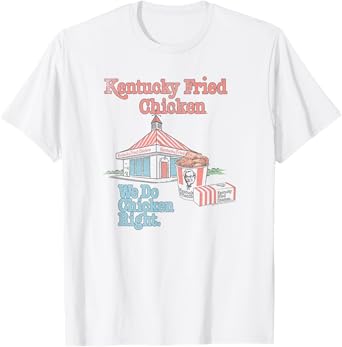 Officially Licensed KFC We Do Chicken Right Fast Food T-Shirt