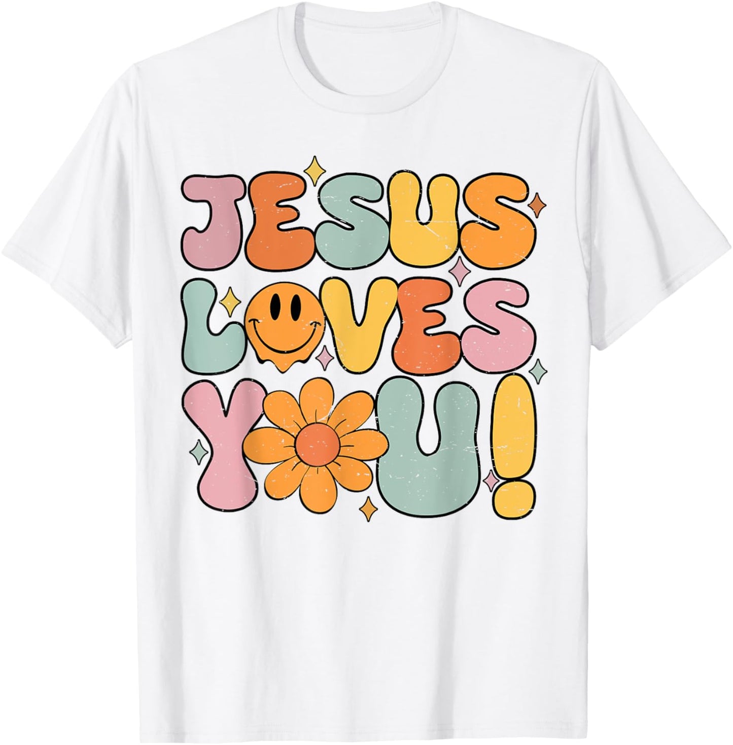 Christian Easter Jesus Loves You Girl T-Shirt