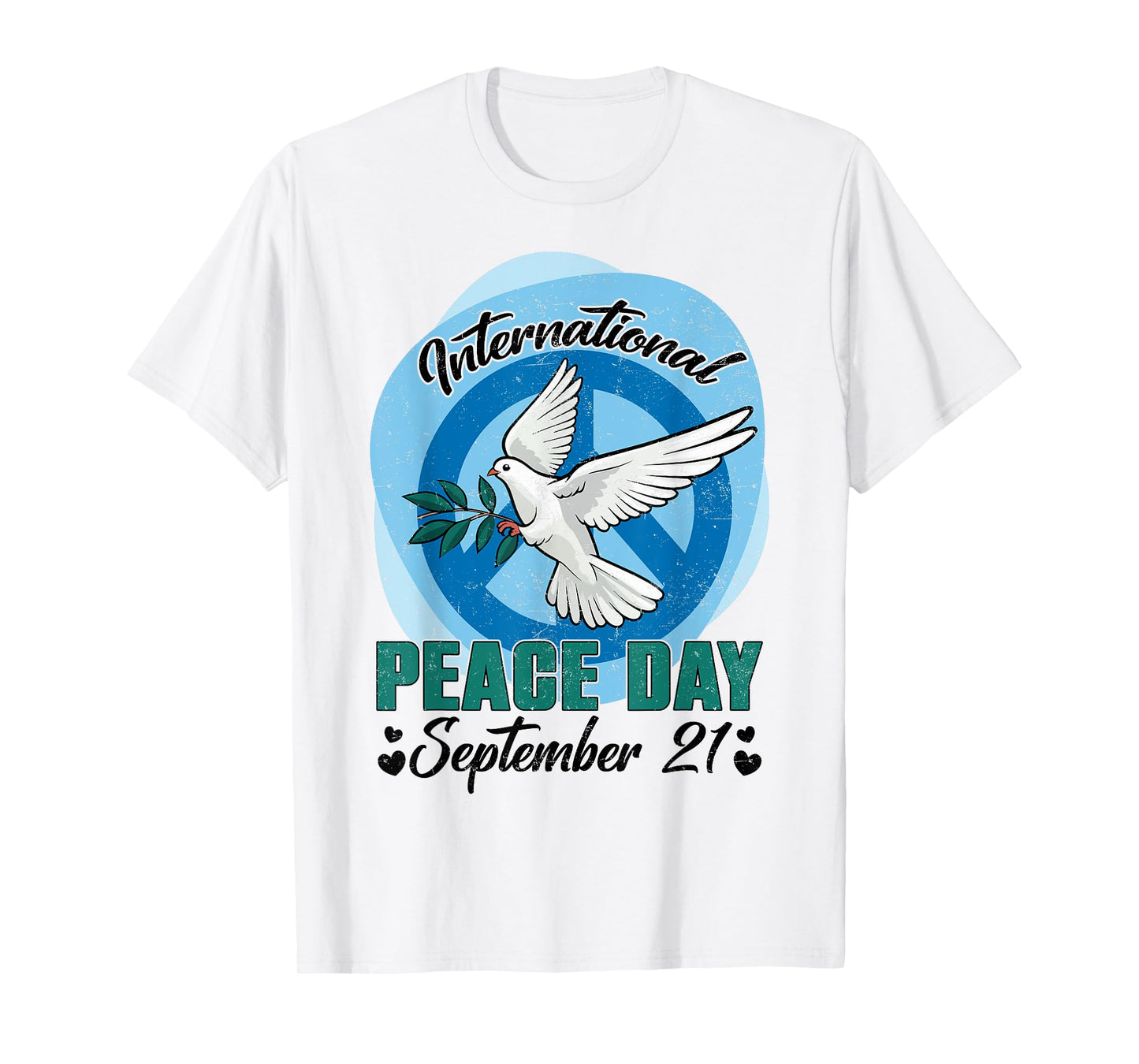 Funny Peace Bird World Peace Day International Day Of Peace T-Shirt
