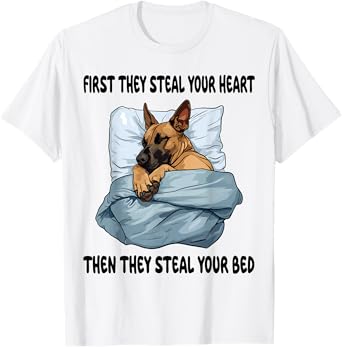 Belgian Malinois Sleeping Pajamas Nightgown T-Shirt