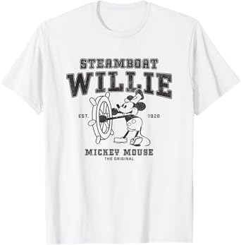Disney Steamboat Willie Mickey Mouse The Original Poster T-Shirt