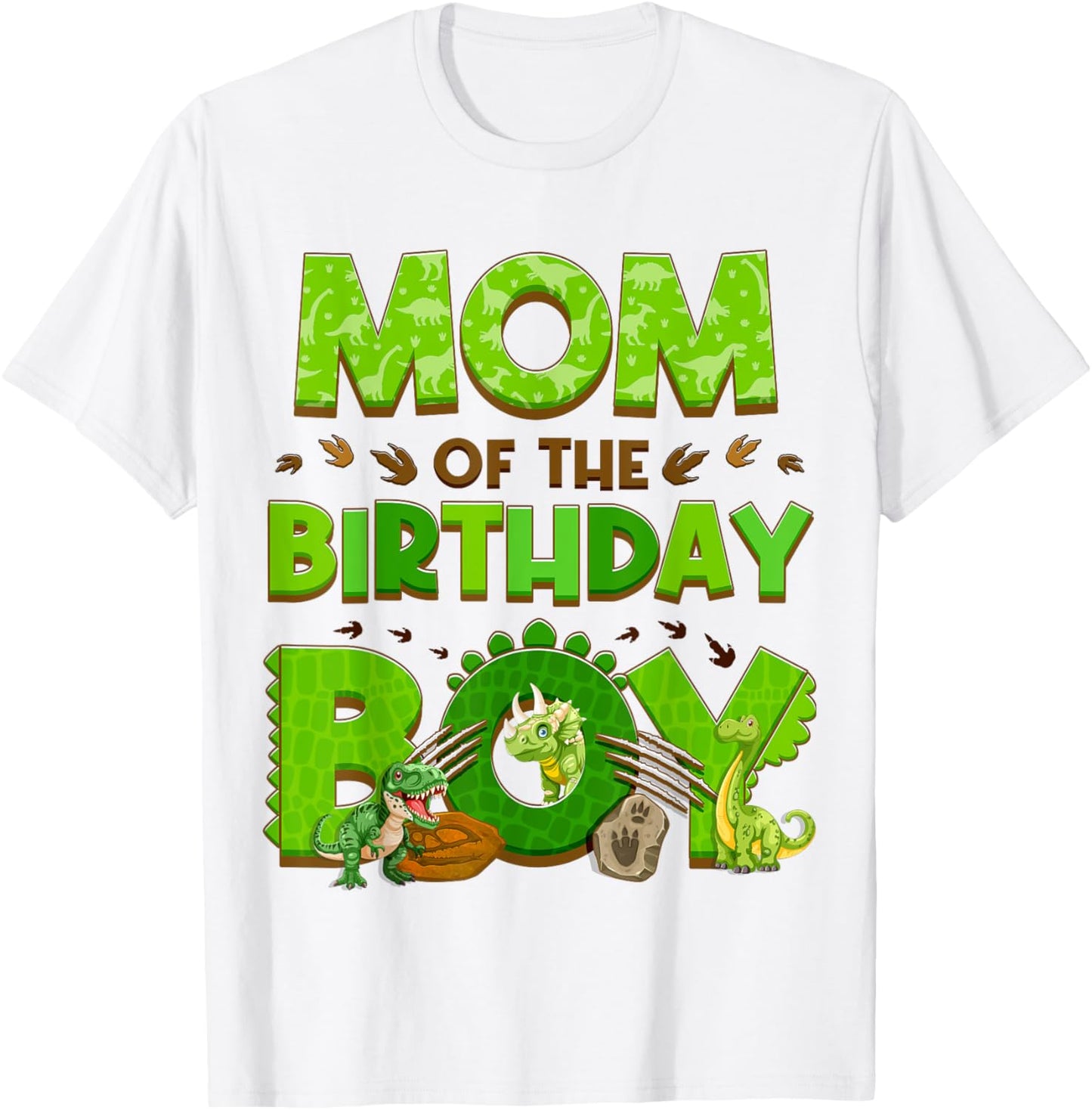 Mom And Dad Of The Birthday Dinosaur Family Matching Party T-Shirt