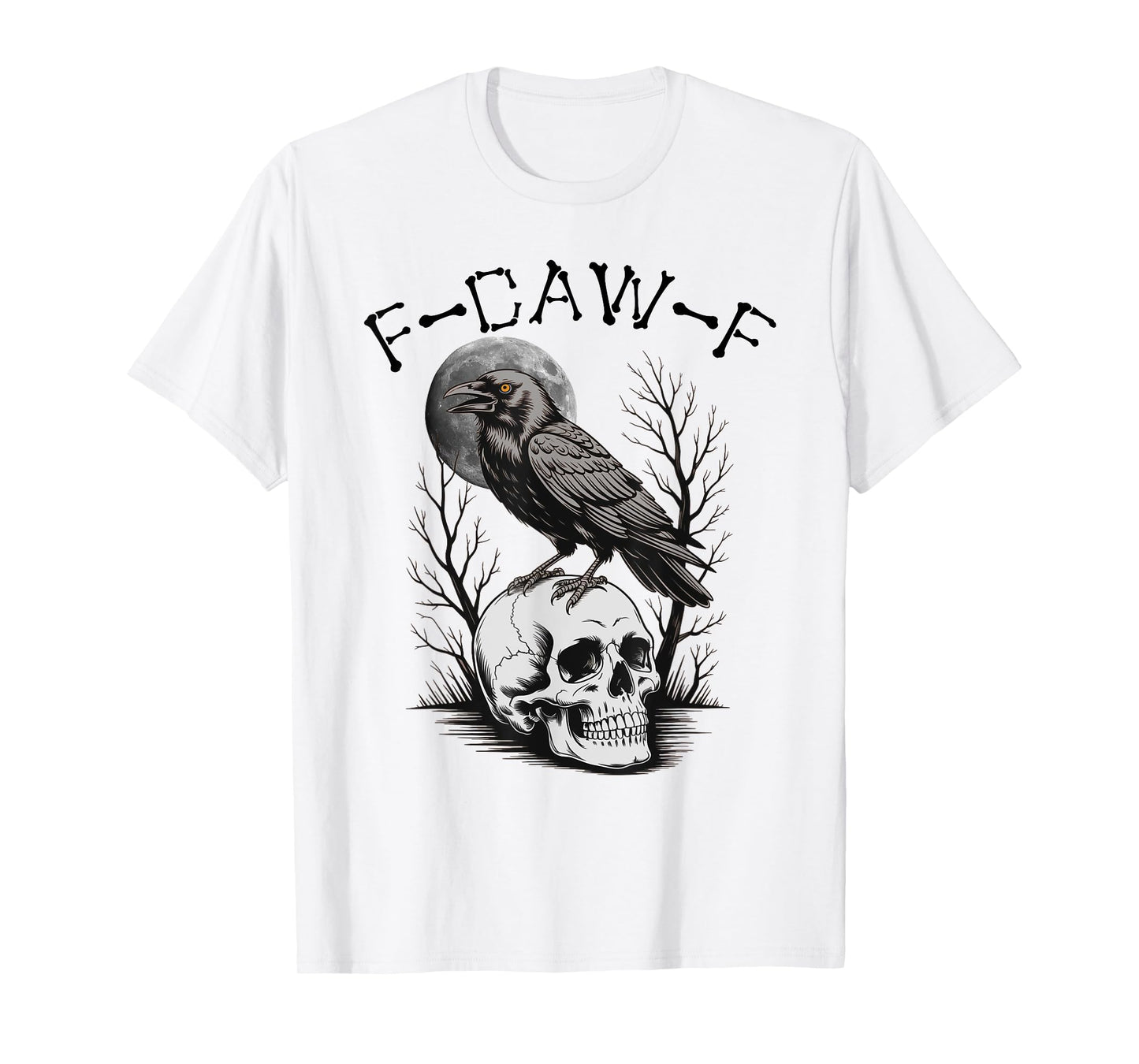 Black Crow, F-Caw-F Funny Black Bird T-Shirt