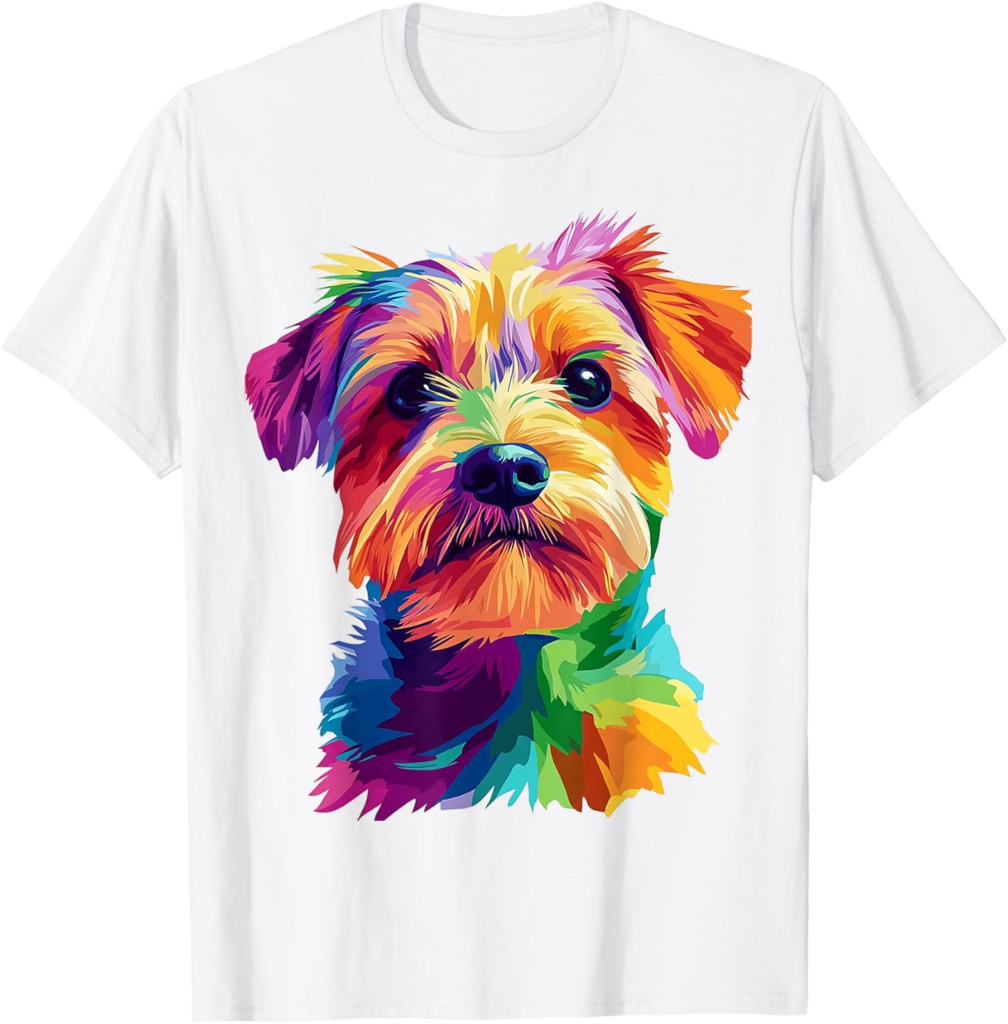 Norfolk Terrier Dog Motif Pet Colorful Norfolk Terrier T-Shirt
