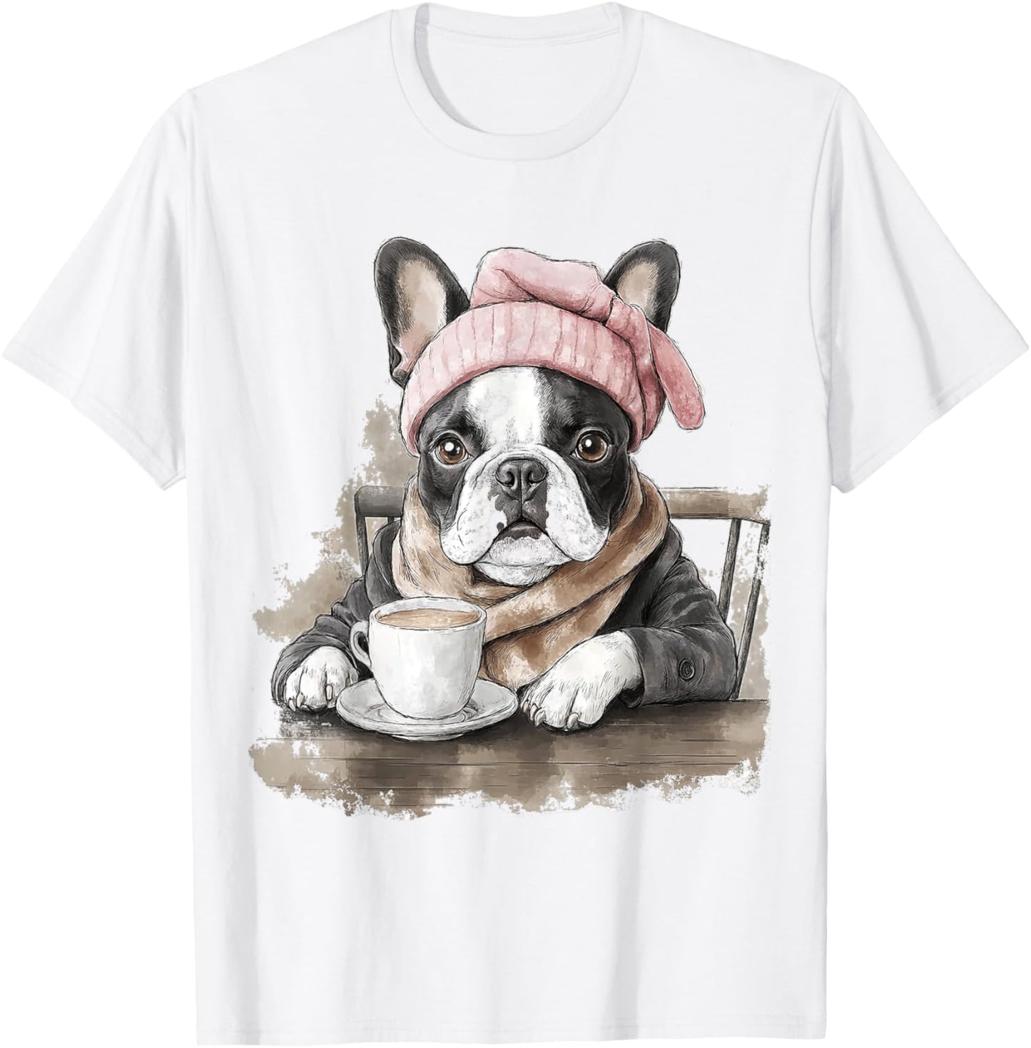 French Bulldog Dog Motif Pet Art French Bulldog T-Shirt