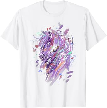 Horse Women Girls Horseback Riding Horse Lover T-Shirt