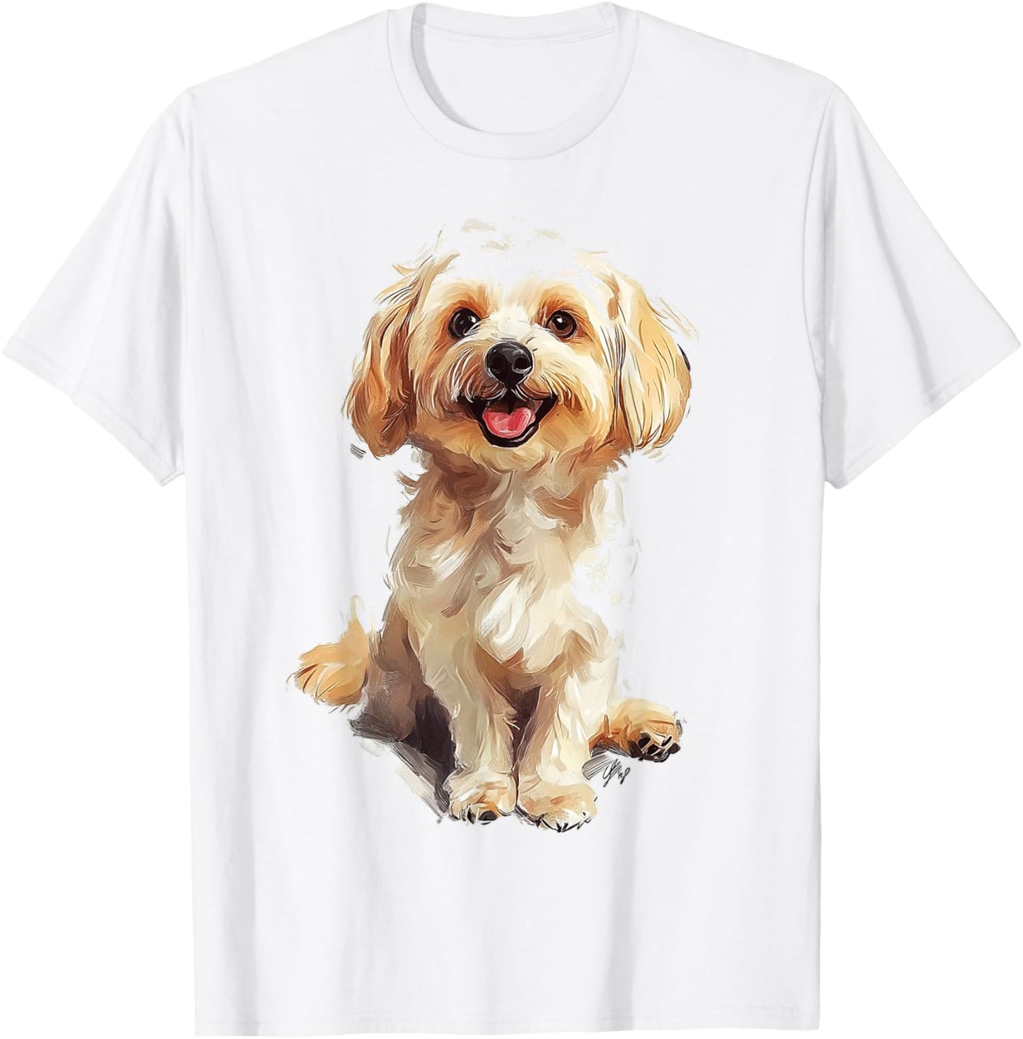 Maltipoo Dog Motif Pet Art Maltipoo T-Shirt