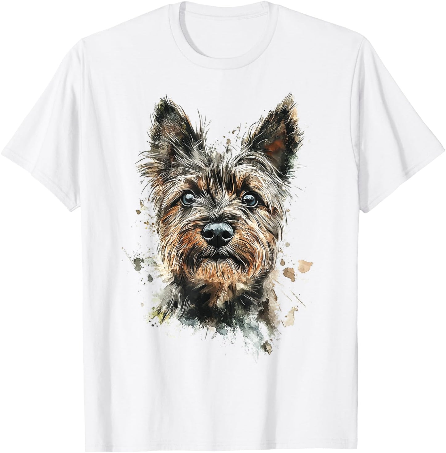 Cairn Terrier Dog Motif Pet Artwork Cairn Terrier T-Shirt