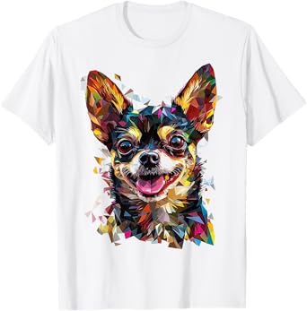 Chihuahua Dog Motif Pet Artwork Chihuahua Men Women Kids T-Shirt