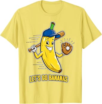 Funny Banana Shirts Gift Fruit Lovers Boys Lets Go Bananas T-Shirt