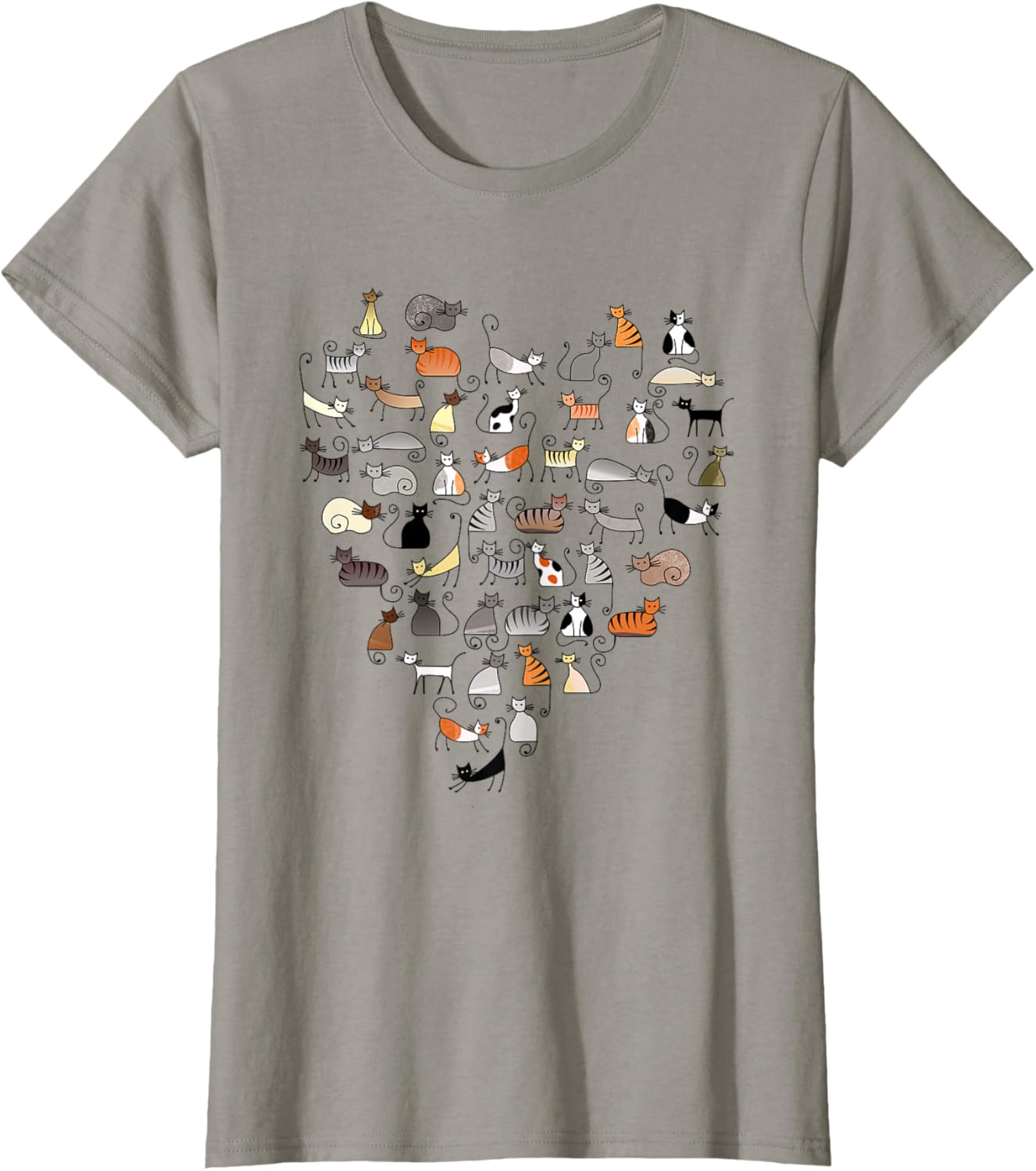 50 Cats Fifty Multicolor Cats women's T-Shirt