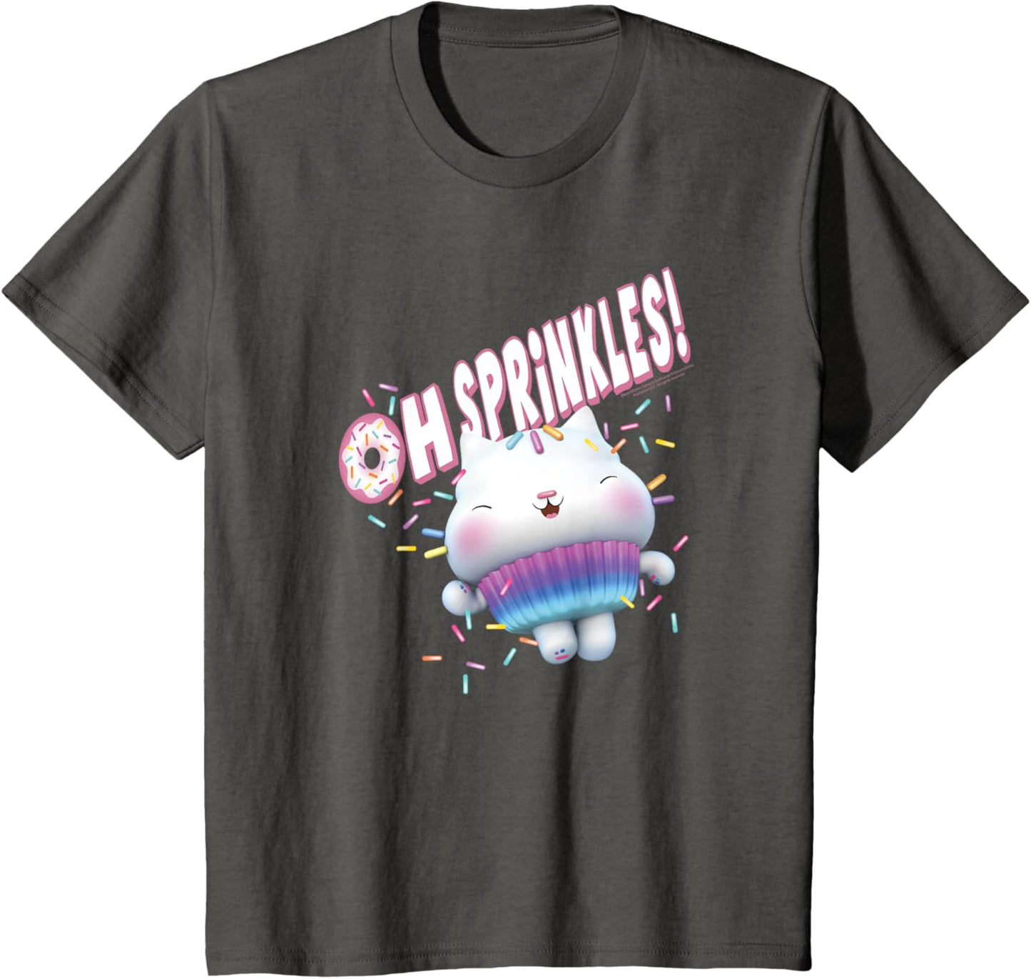 Kids Gabby's Dollhouse Cakey Cat Oh Sprinkles! T-Shirt