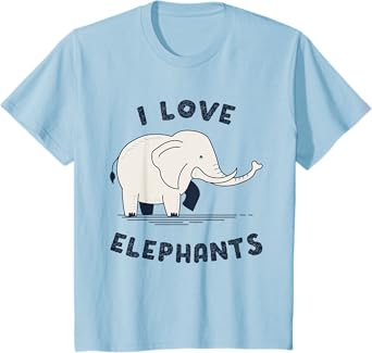 I Love Elephants T-Shirt T-Shirt