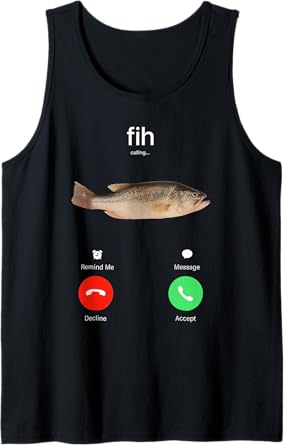 Fih Calling Remind me Message Decline Accept Phone Call Fish Tank Top