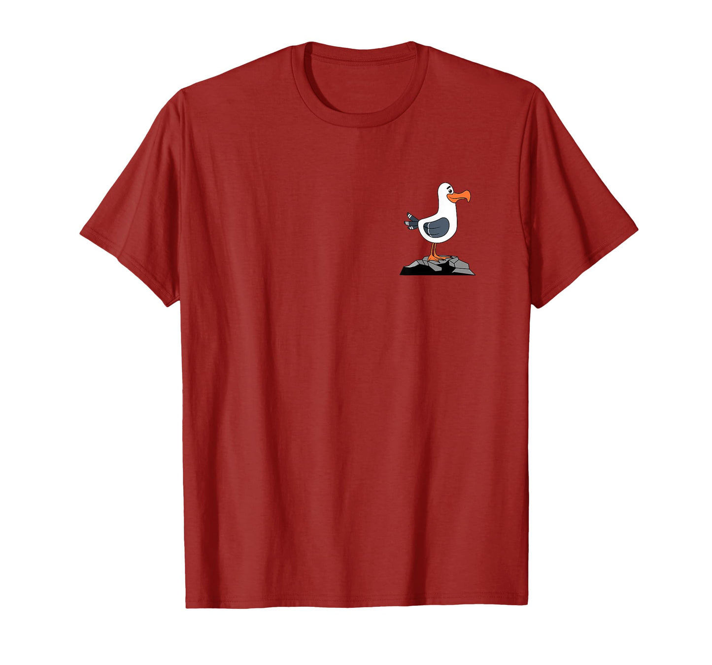 Funny Seagull Pocket Birdwatching Lover Gift Men Women Kids T-Shirt