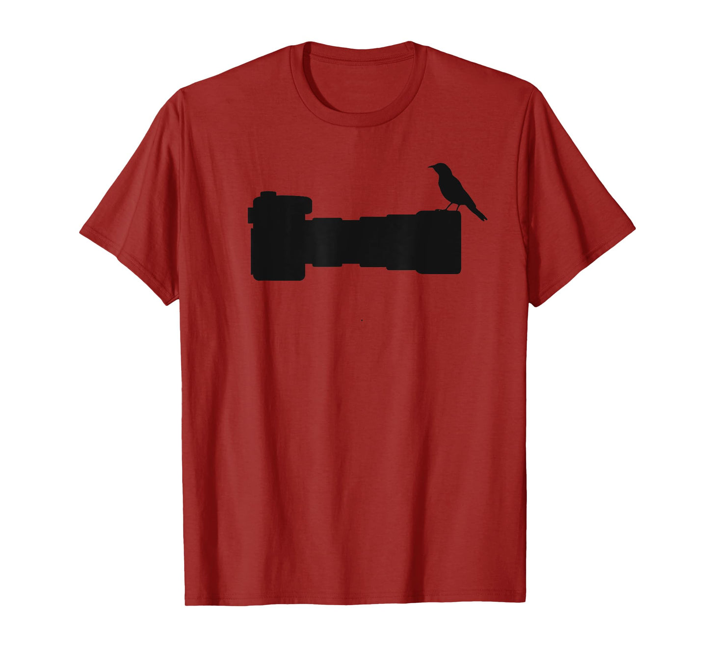 Bird Photographer Gift Bird on a Long Lens SLR Camera T-Shirt