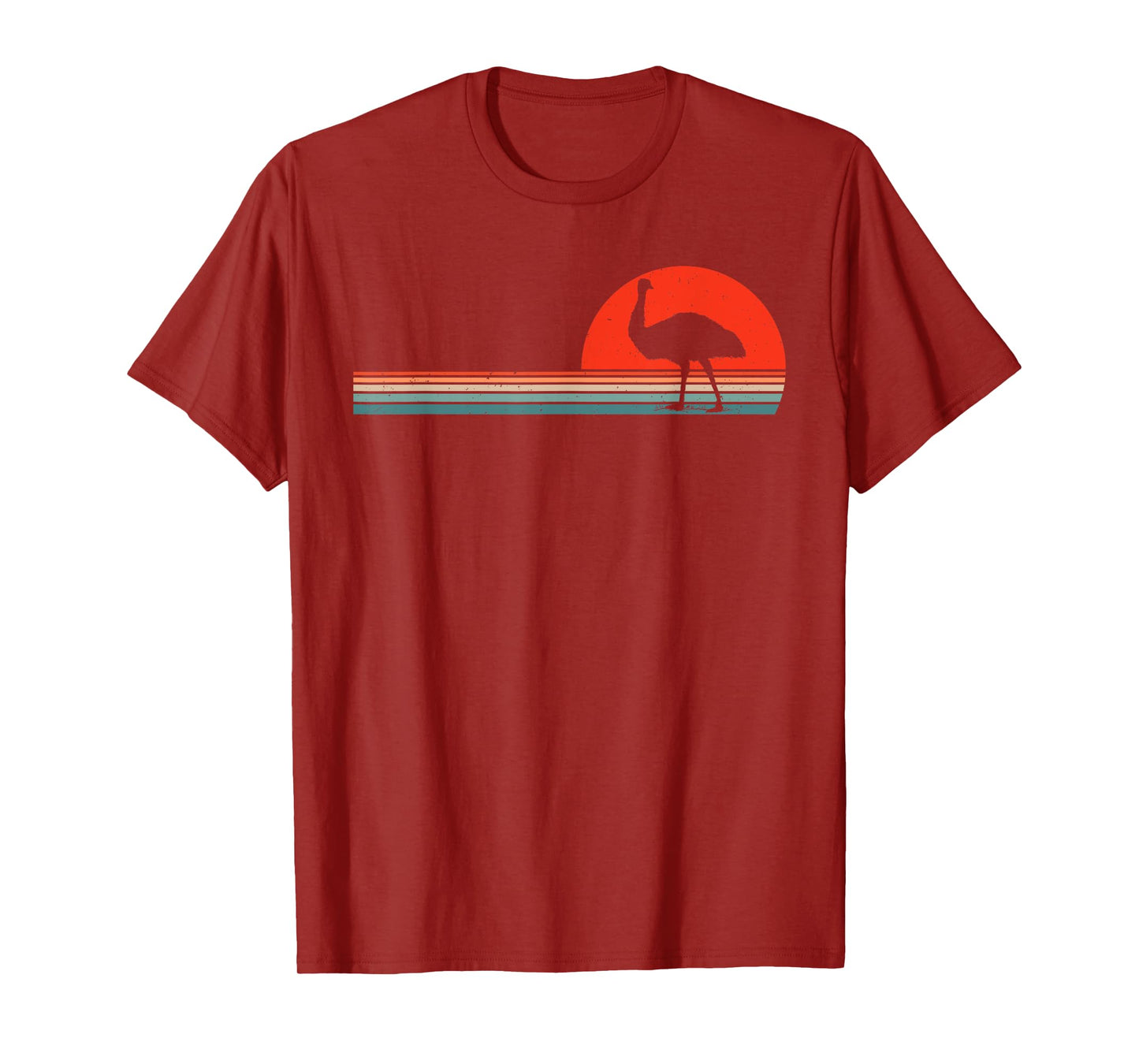 Cool Retro Emu Bird Lover Australian Animal T-Shirt