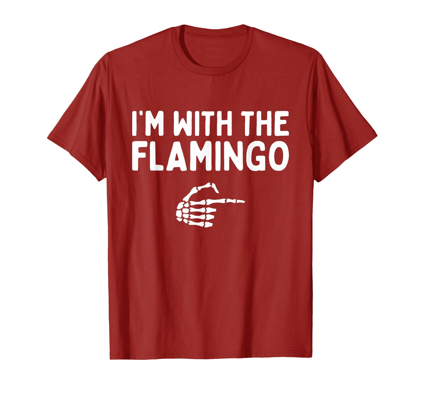 I'm With The Flamingo Halloween Costume Matching Couples T-Shirt
