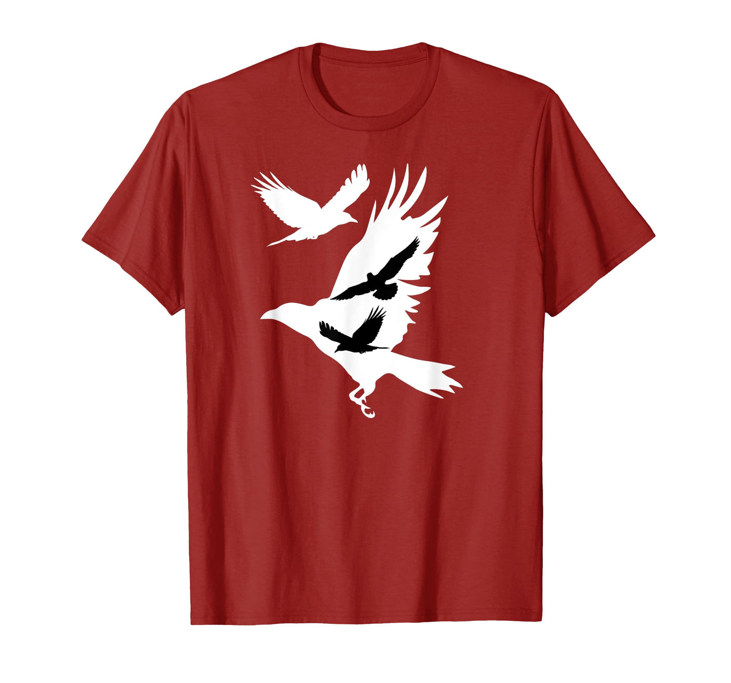 Crows in Flight Crow Raven Blackbird Bird Ornithology T-Shirt