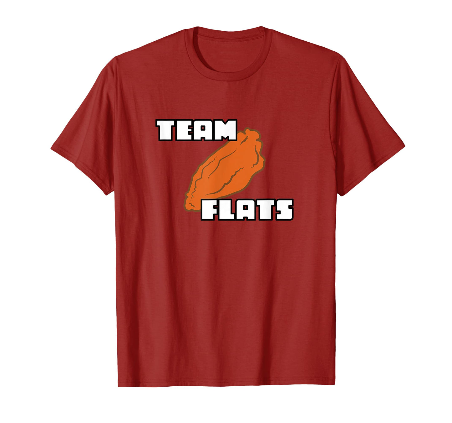 Buffalo Chicken Wing Team Flats and Drums T-Shirt