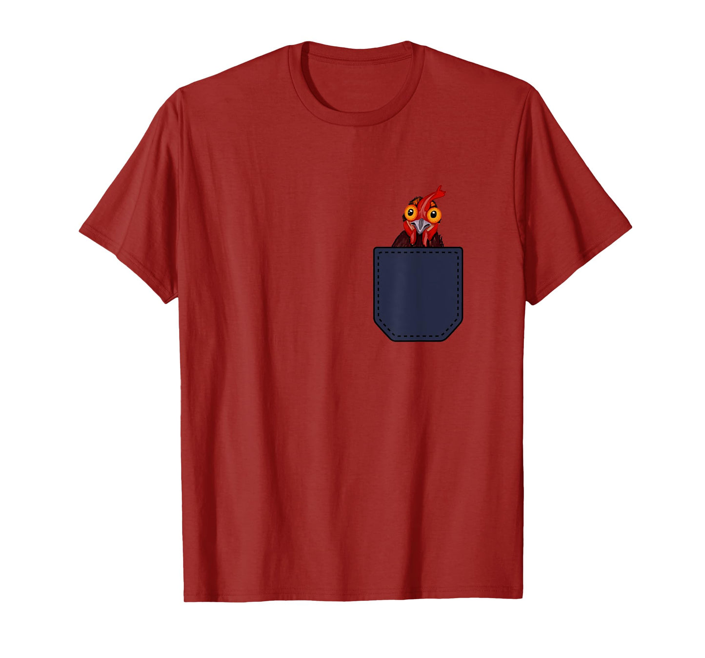 Chicken Farmers Cute and Funny Rooster Black Unisex Adult T-Shirt