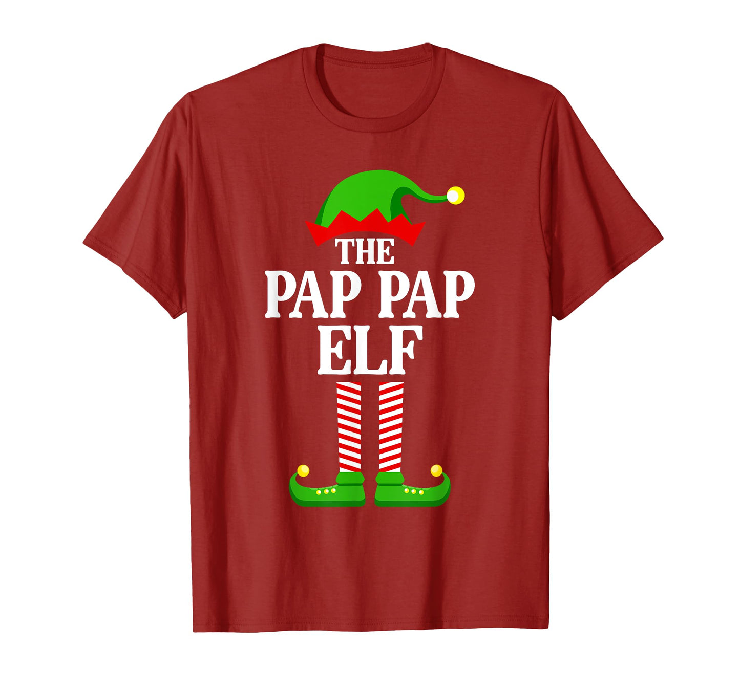 Pap Pap Elf Family Matching Group Funny Christmas T-Shirt