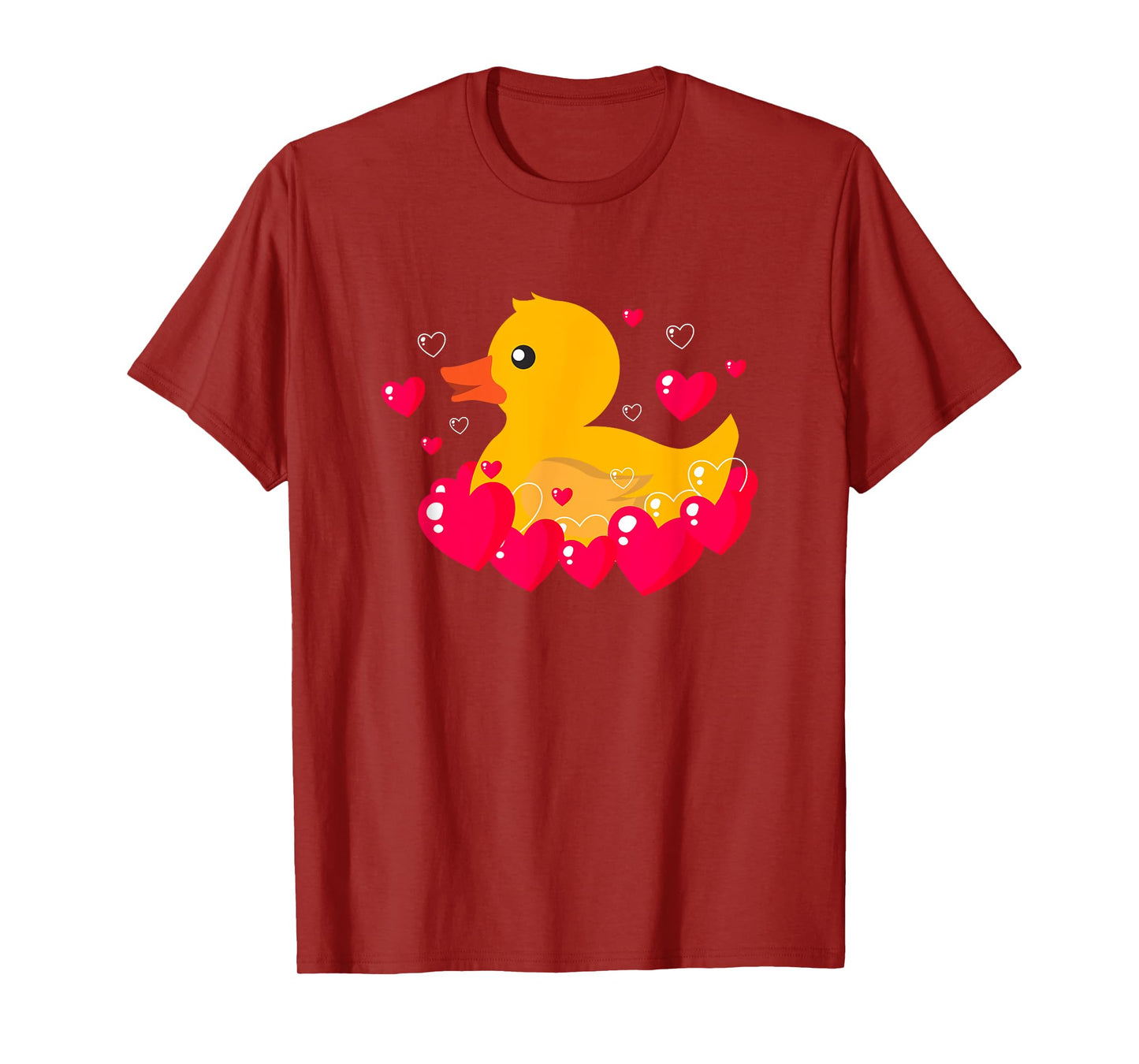 Yellow duck Rubber love Valentines day Funny men women kids T-Shirt