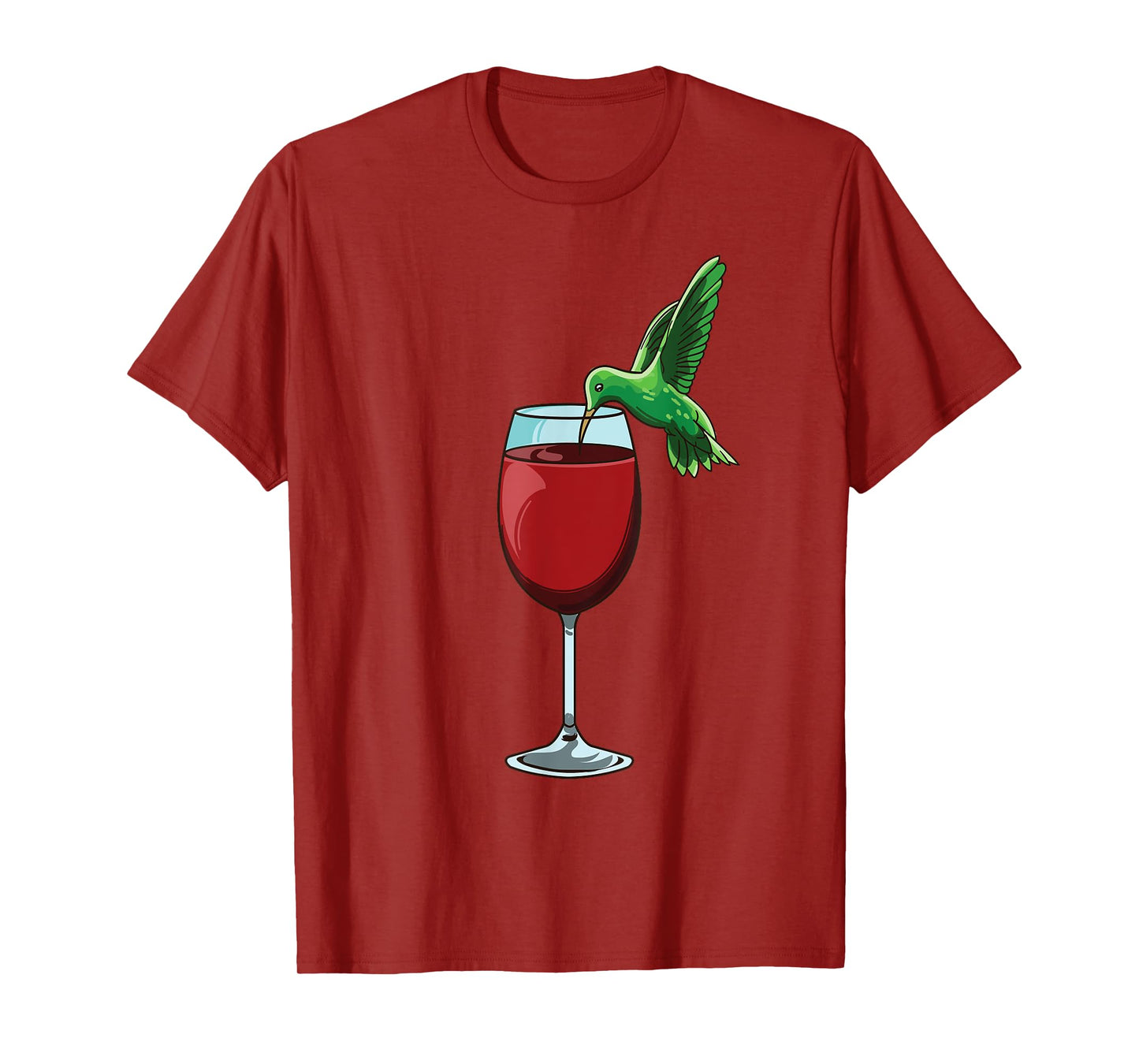 Funny Hummingbird Humming Birds Wine Drinking Bird Lover T-Shirt