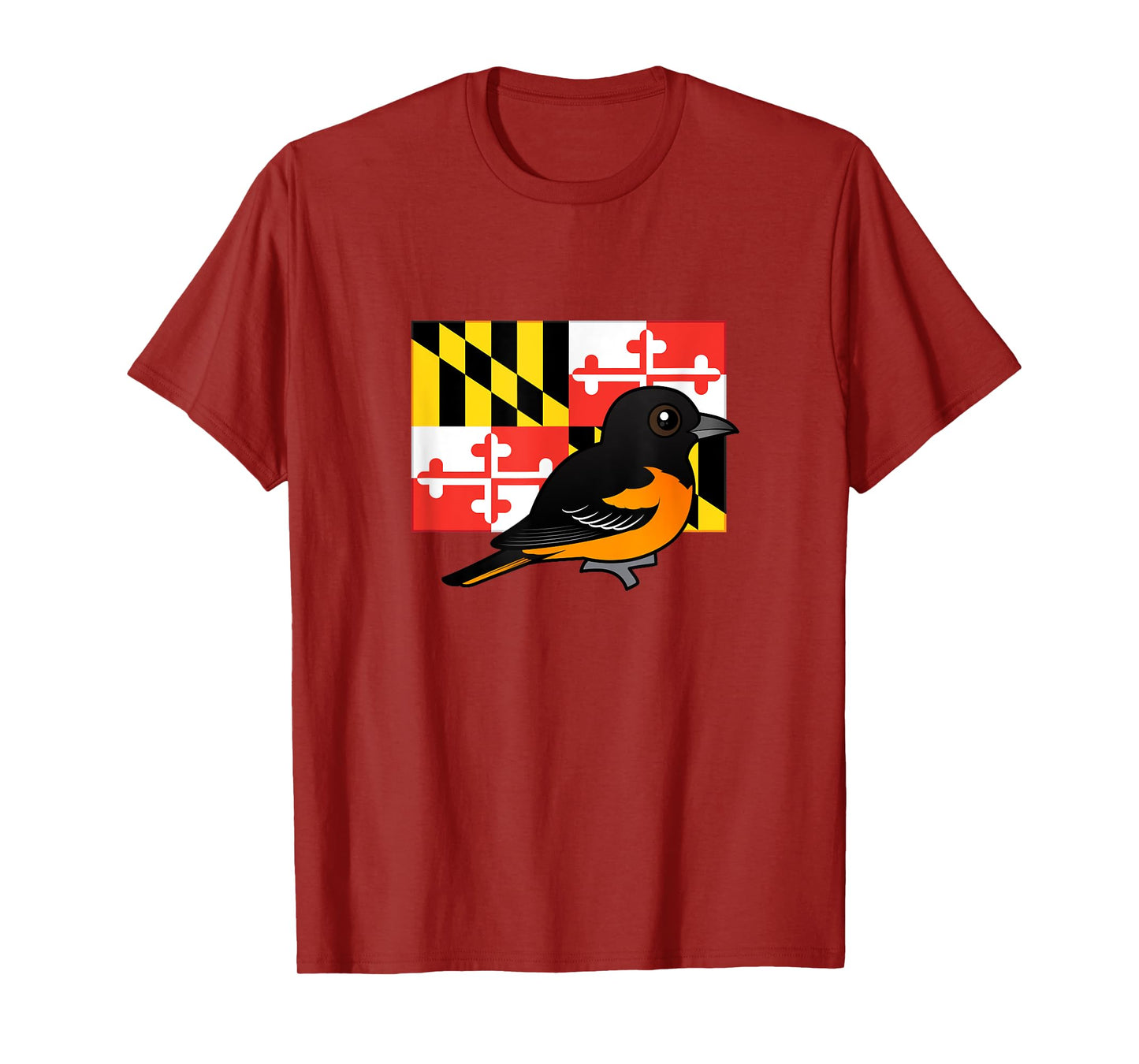 State Birdorable of Maryland: Cute Baltimore Oriole T-Shirt
