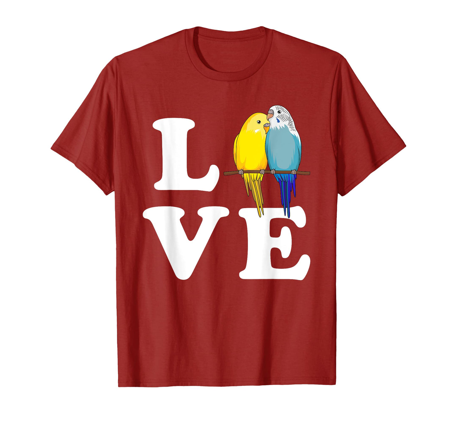 Budgie Love Parakeet Budgerigar Womens Girl T-Shirt