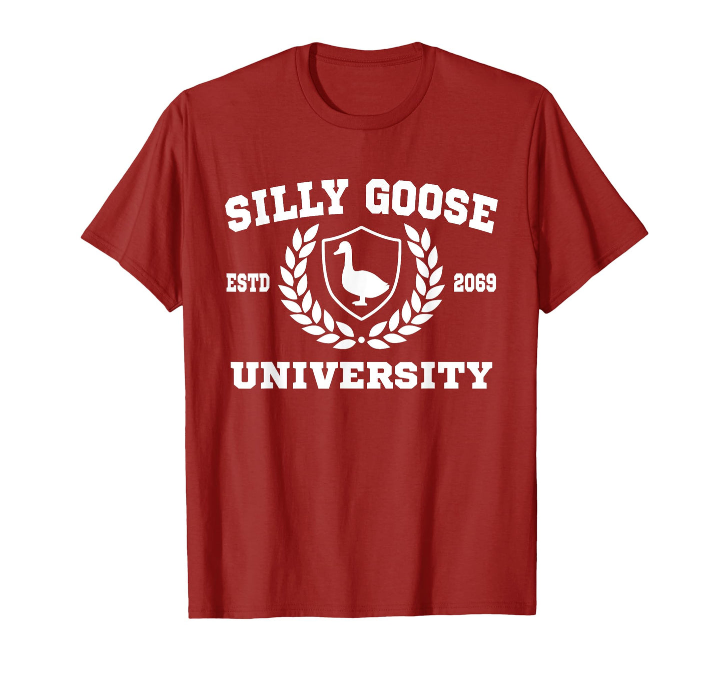 Silly Goose University Funny Meme Mens Womens T-Shirt
