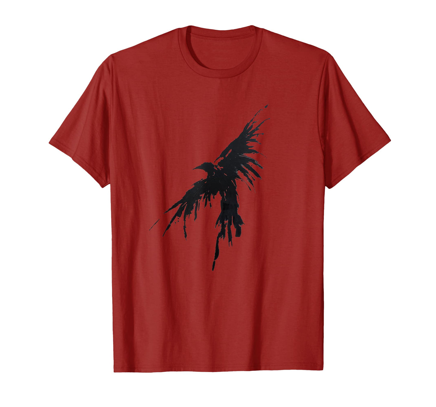 Crow Raven Shirt Distressed Flying Bird Crow Tee Shirt T-Shirt