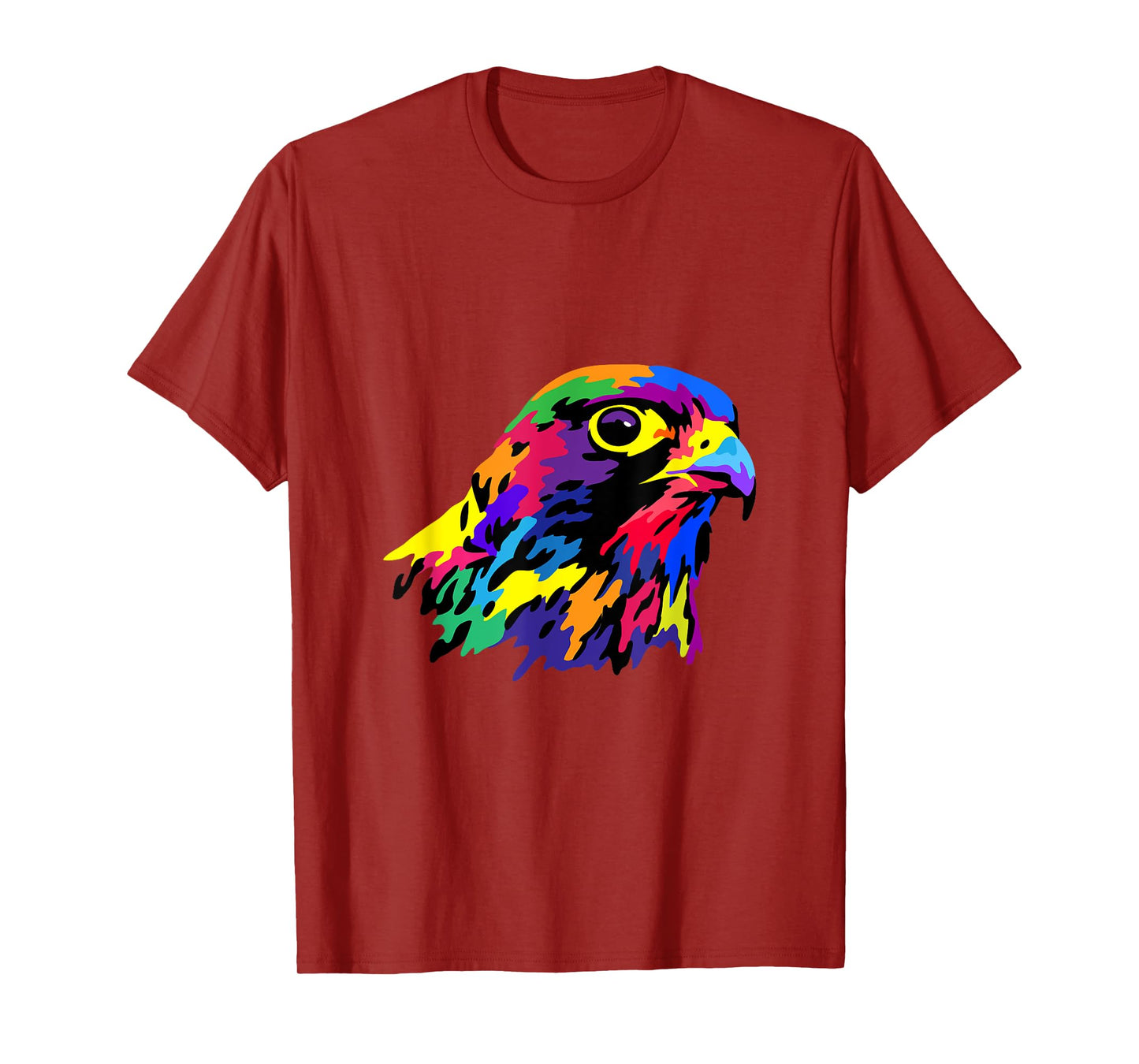 Pop Art Peregrine Falcon Hawk Falconry Bird Lover Birder T-Shirt