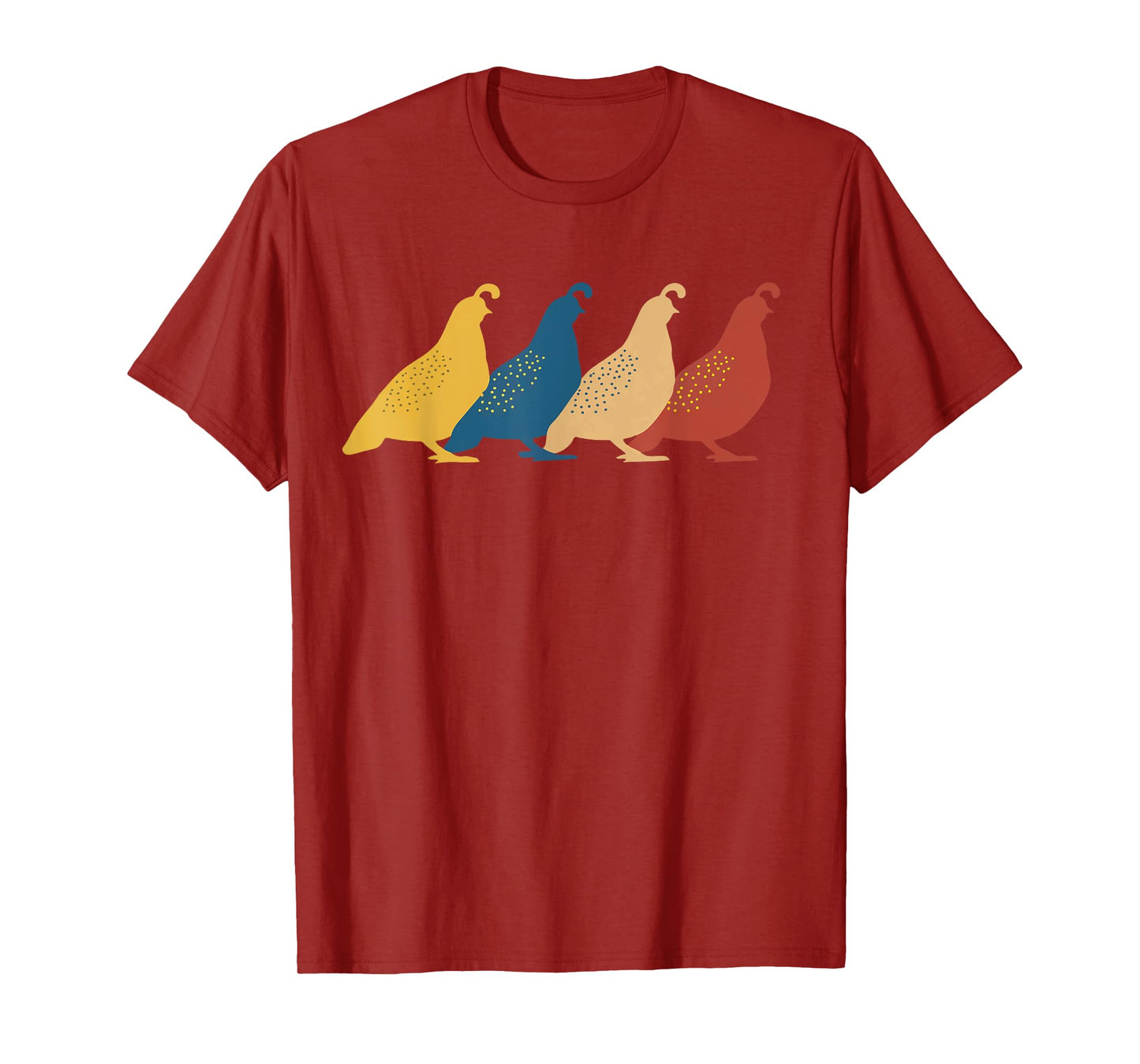 Quail Retro Bird Quails Animal T-Shirt