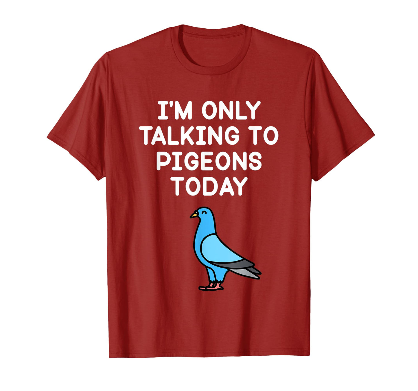Iβm Only Talking To Pigeons Today Funny Pigeon Lover T-Shirt