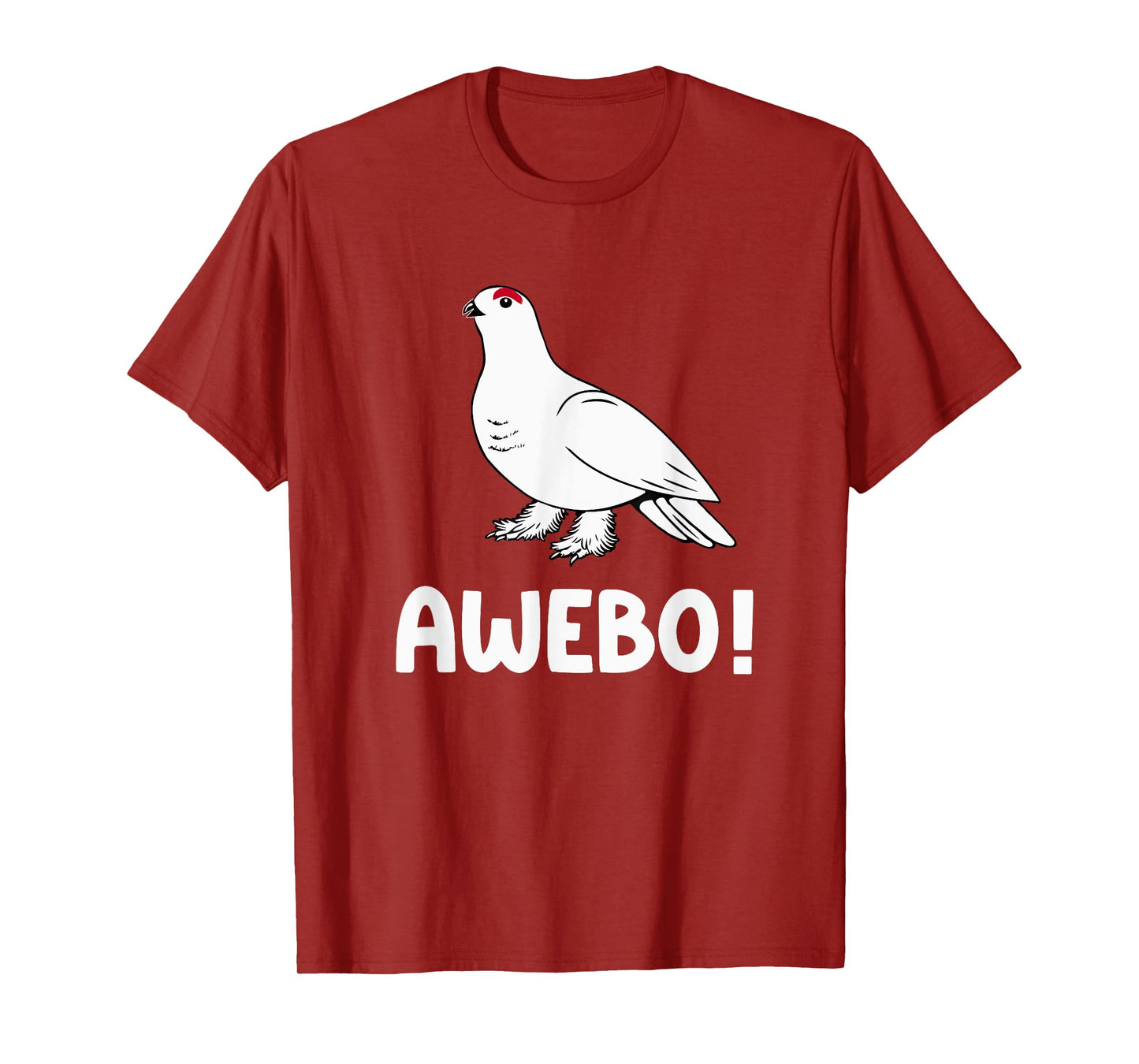 Awebo Meme Willow Ptarmigan Awebo Bird Funny Arctic Chicken T-Shirt