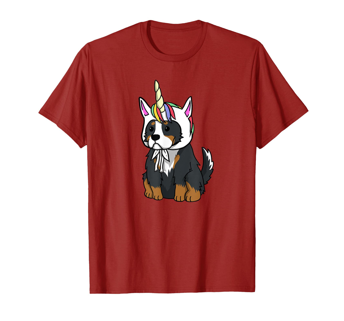 Bernese Mountain Dog Unicorn Hat Funny Dog Gift Men Women Girls Kids T-Shirt