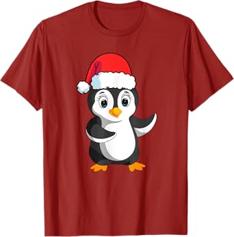 Christmas Penguin Shirt Kids Penguin Christmas Pajamas Women T-Shirt