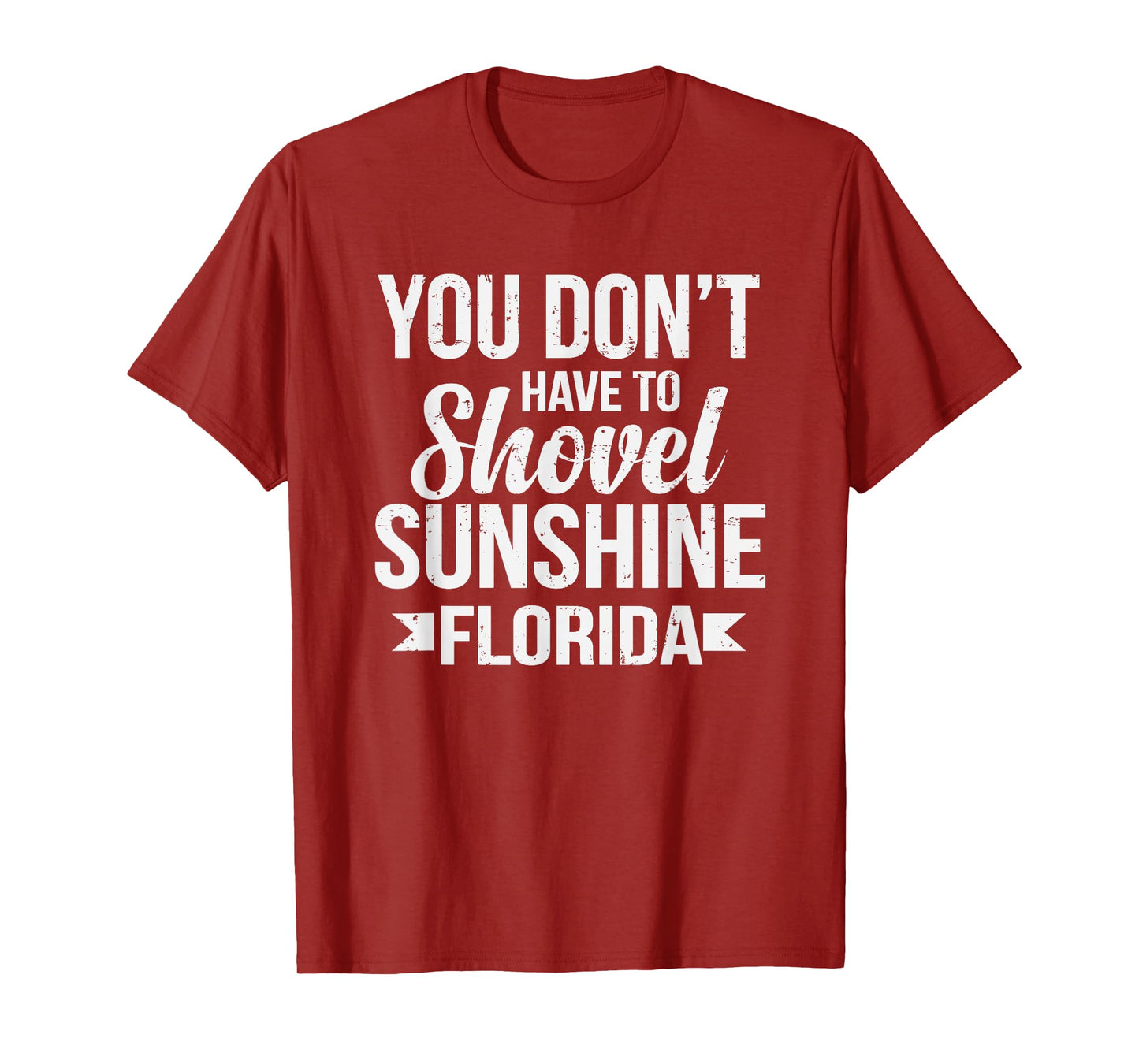 Funny Florida Vacation Gift Funny Snow Bird Beach T-Shirt