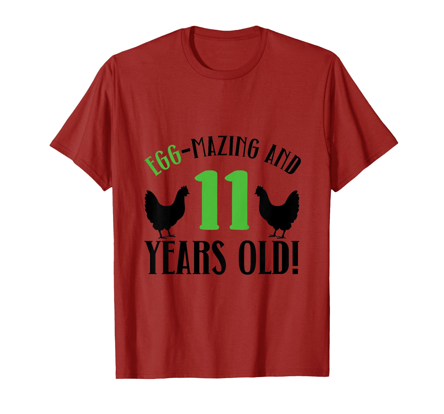 Kids 11th Birthday 11 Years Old Chicken Farmer chicken Lover T-Shirt