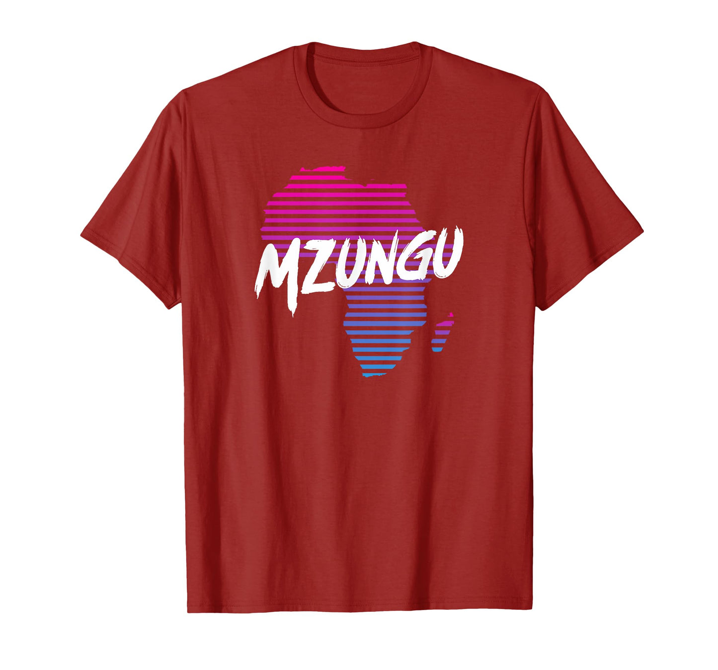 Mzungu Africa Map Vintage Retro T-Shirt T-Shirt