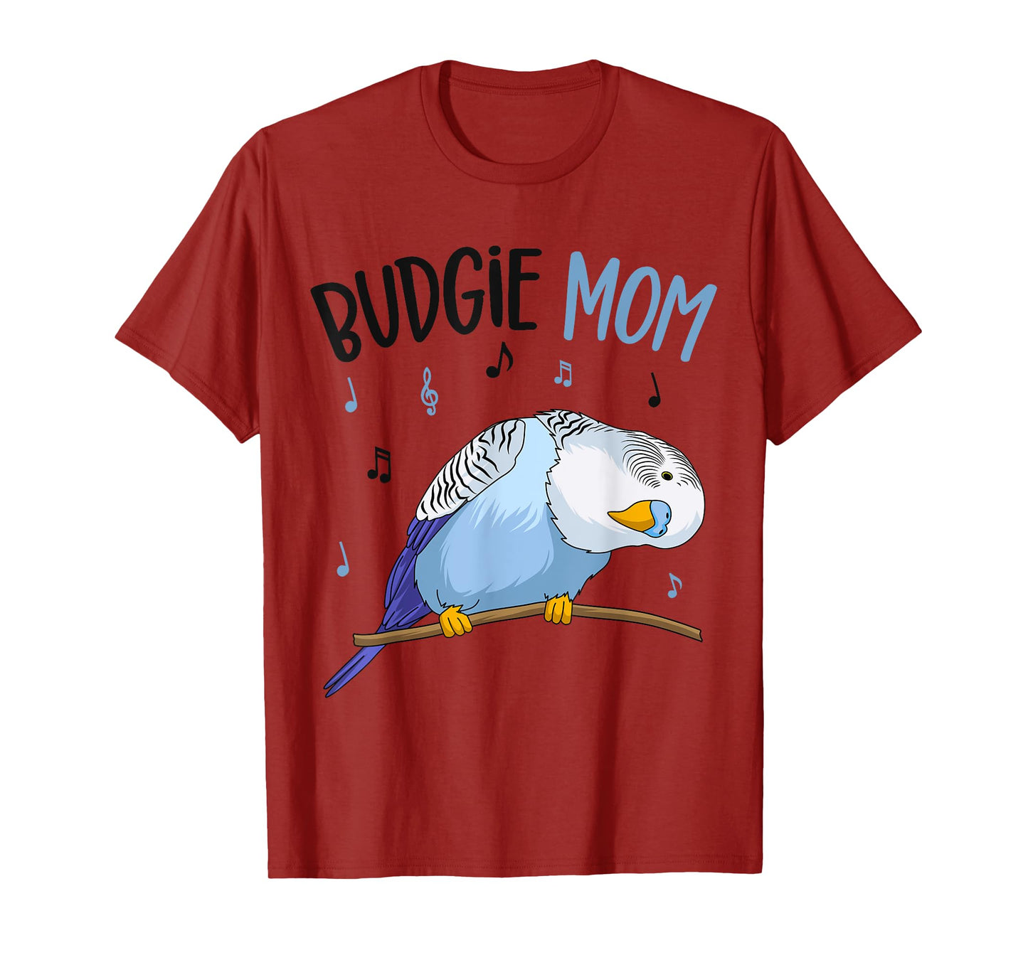 Budgie Mom Parakeet Budgerigar Funny Womens T-Shirt