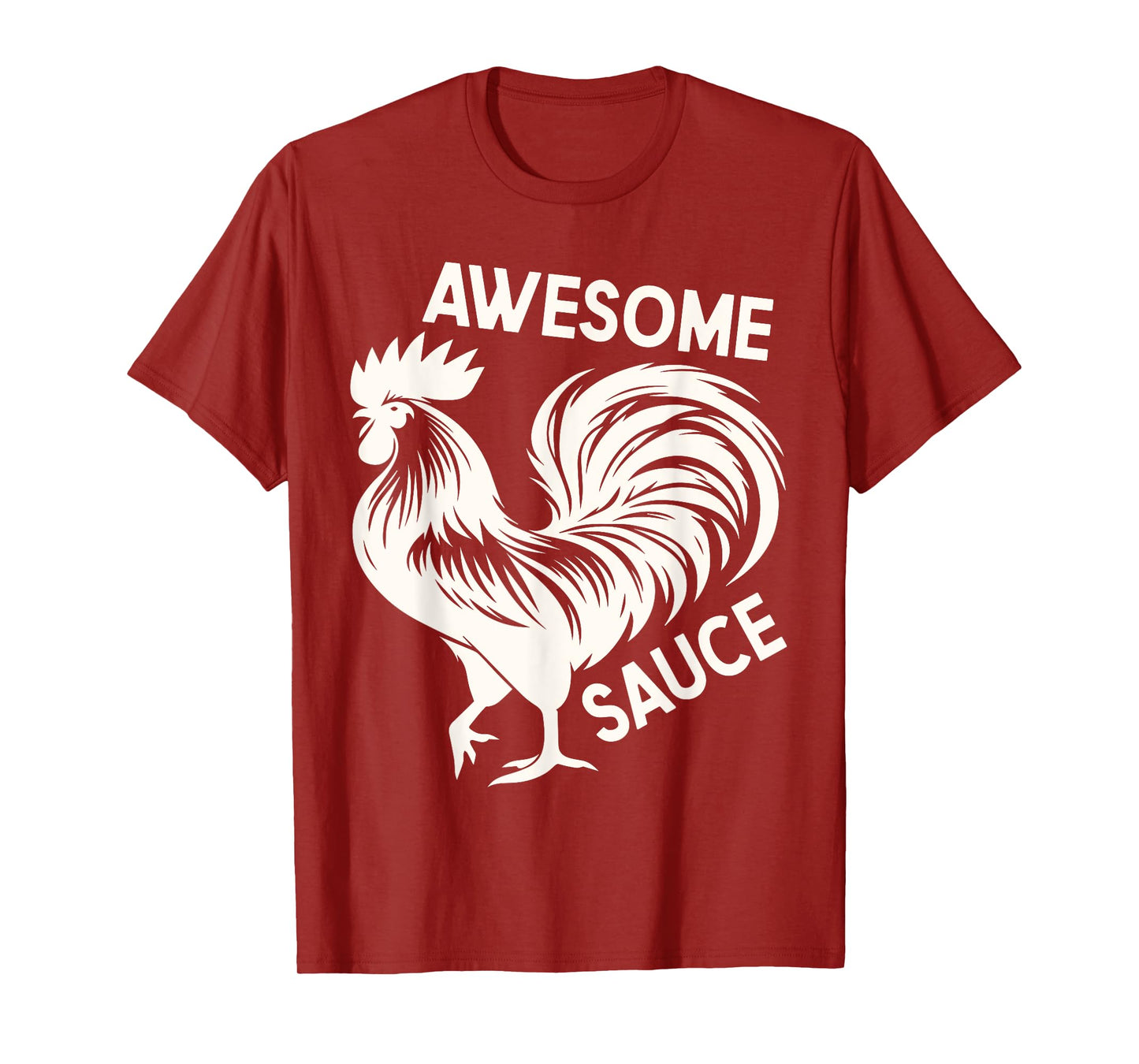 Awesome Sauce with Picture of Rooster Funny T-Shirt