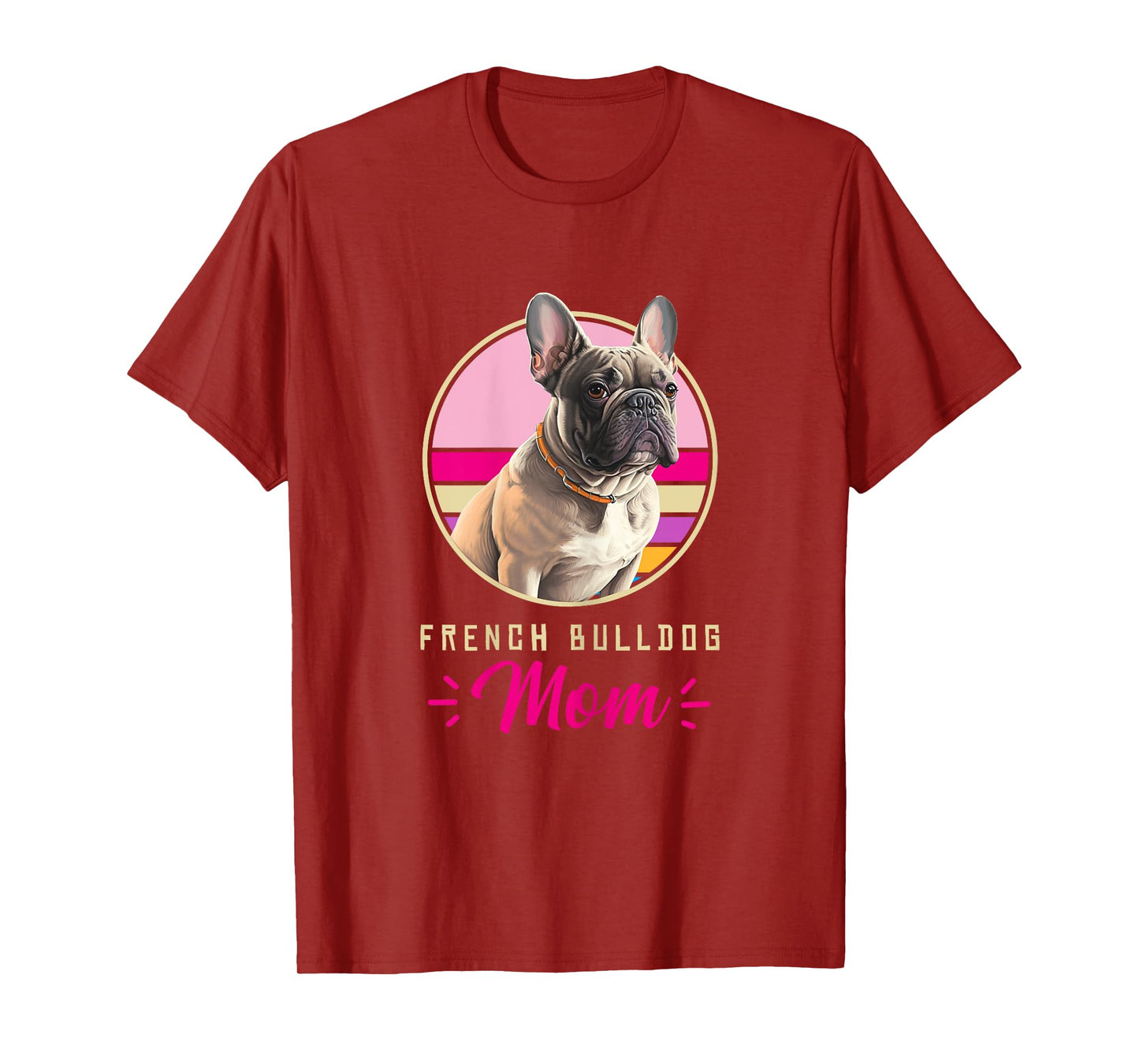 Funny French Bulldog Retro Outfits Clothes Frenchie Dog Mom T-Shirt