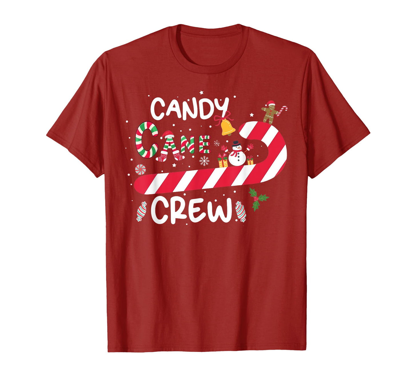 Candy Cane Crew Funny Christmas Candy Lover X Mas T-Shirt