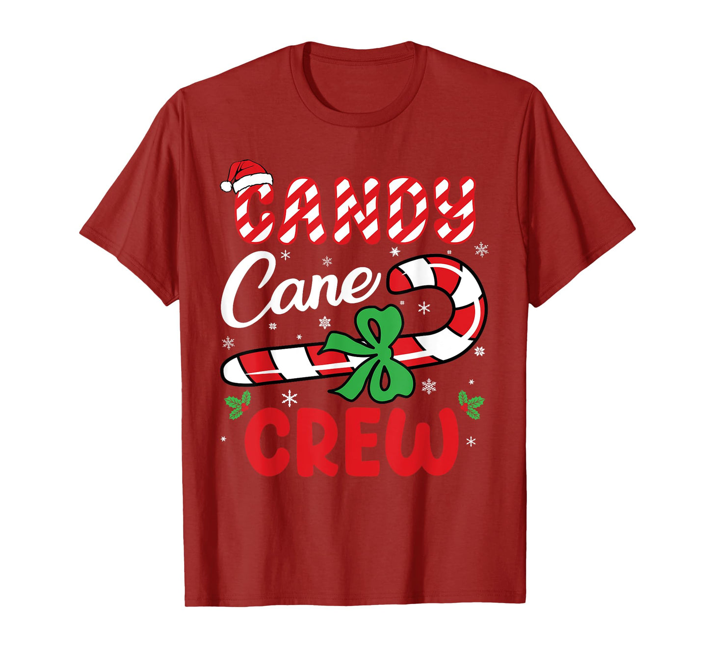 Candy Cane Crew - Funny Christmas Holiday Men Women T-Shirt