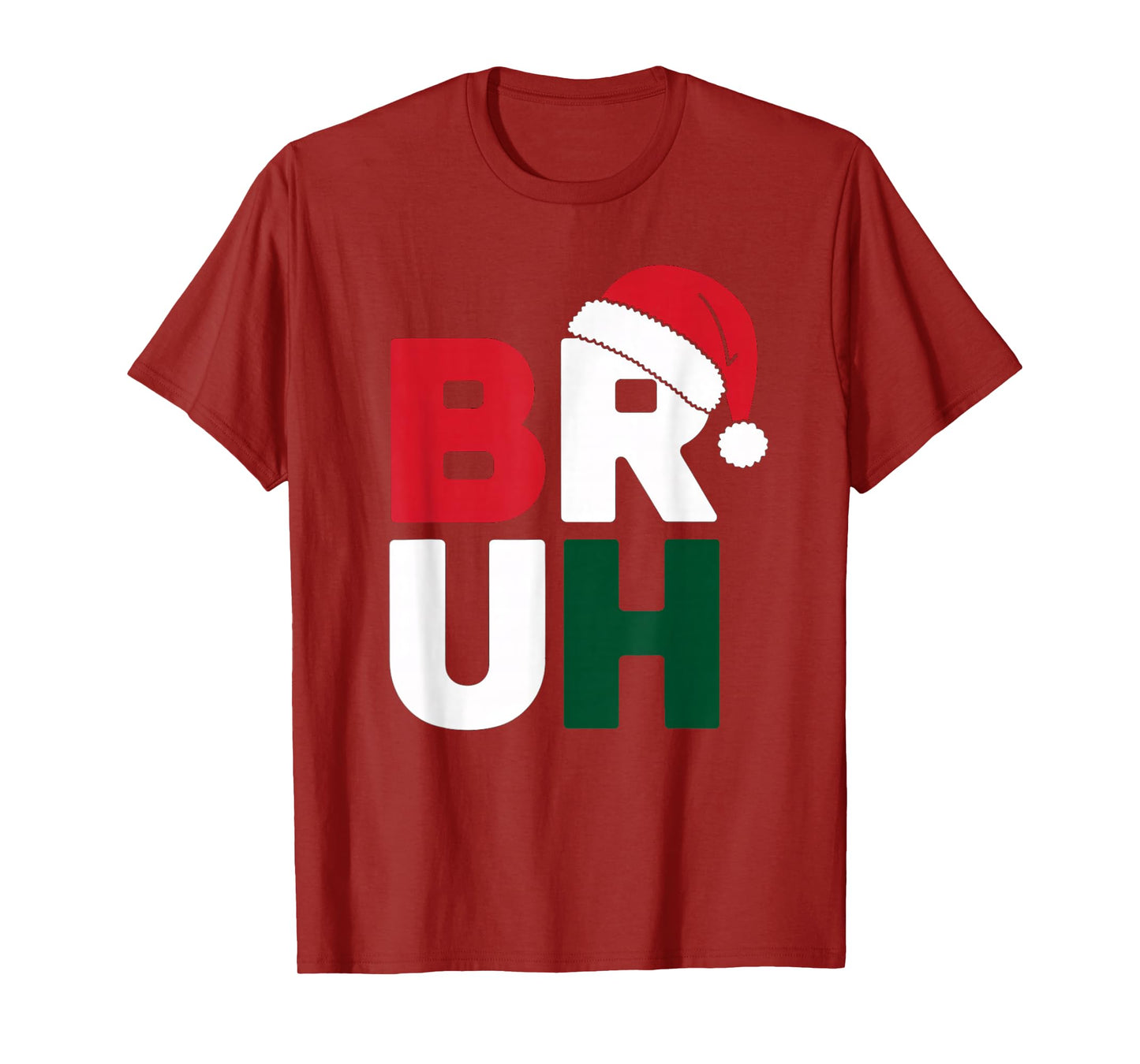 Funny Bruh Merry Christmas Pajama Family Men Meme Xmas Boy T-Shirt