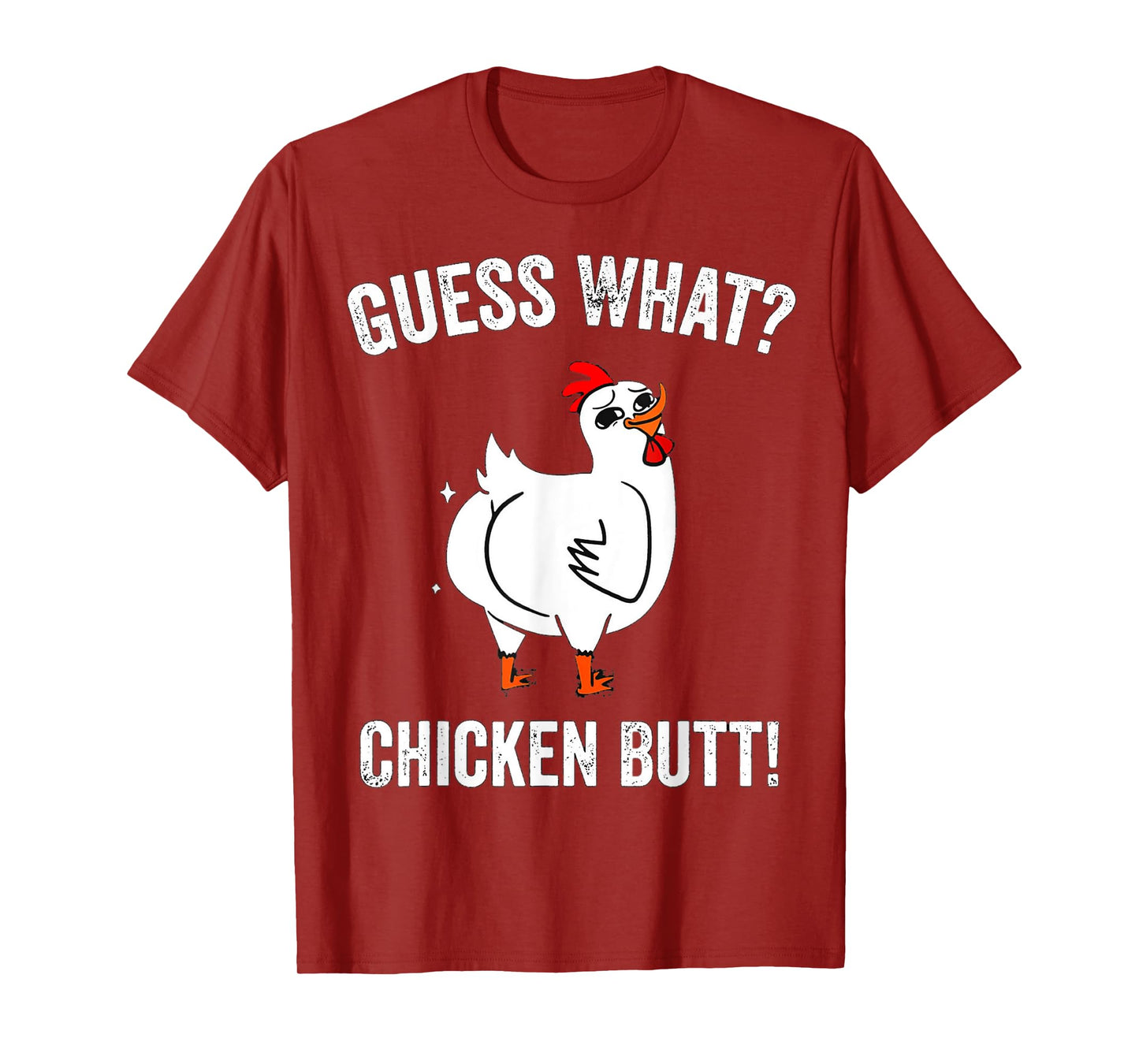 Funny Animal Guess What Chicken Butt Cute Chickens Buffs T-Shirt