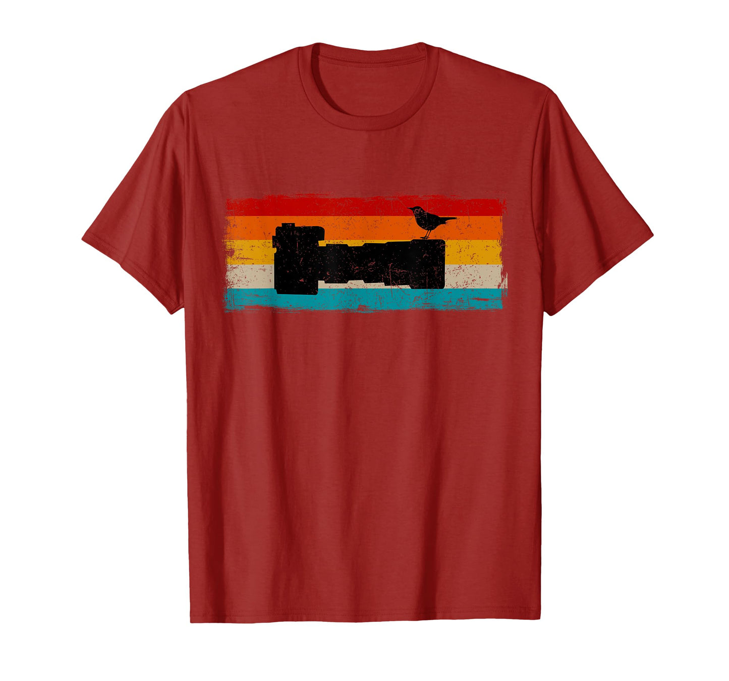 Vintage Bird Photographer Nature Photography Bird Lover T-Shirt